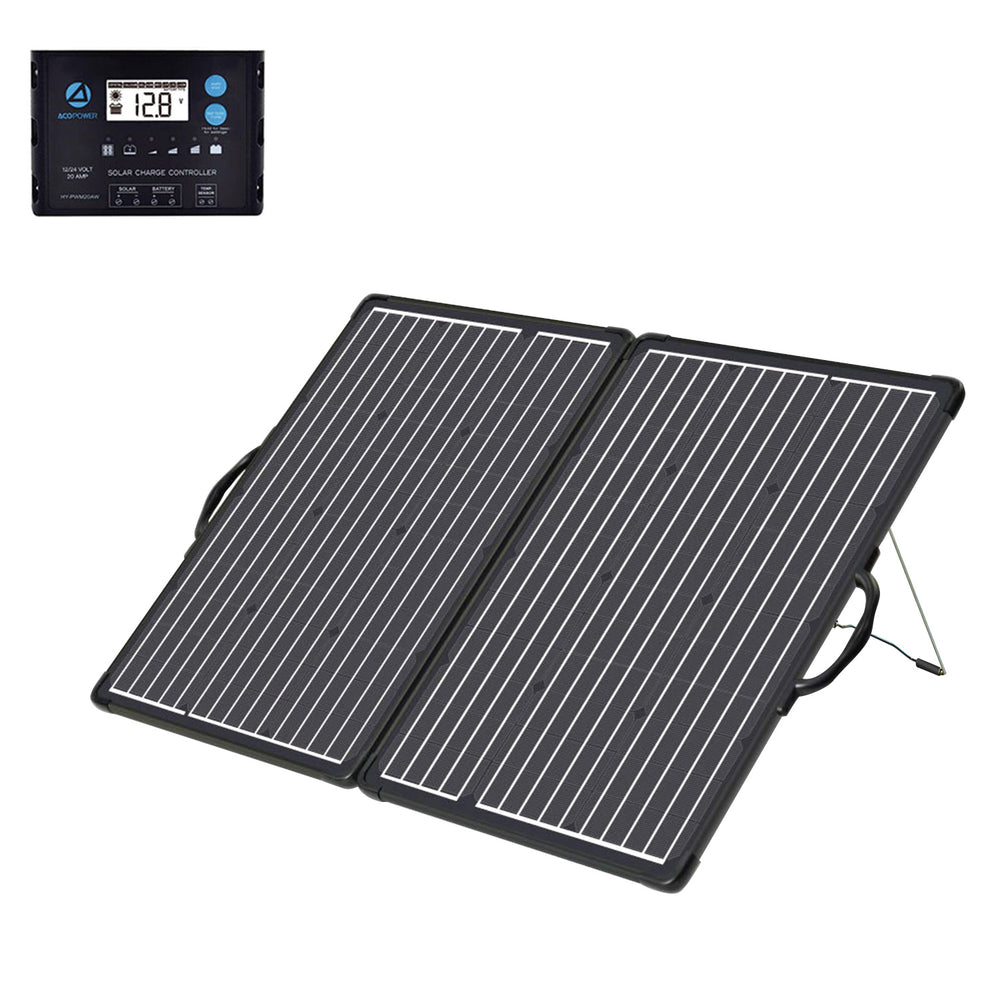 ACOPower Plk 100W Portable Solar Panel Kit, Lightweight 20A Charge Controller